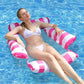 Inflatable Stripe Pool Float Lounge Chair