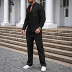 👕🧶Waffle-Set für Herren: Atmungsaktiv & extrem bequem 👖✨ für vielseitige Looks im Alltag – Nachhaltige Qualität, 50% reduziert!