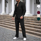 👕🧶Waffle-Set für Herren: Atmungsaktiv & extrem bequem 👖✨ für vielseitige Looks im Alltag – Nachhaltige Qualität, 50% reduziert!