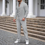 👕🧶Waffle-Set für Herren: Atmungsaktiv & extrem bequem 👖✨ für vielseitige Looks im Alltag – Nachhaltige Qualität, 50% reduziert!