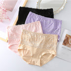 🤩Kaufen Sie 2, bekommen Sie 1 gratis🤩 – Plus Size High Waist Lace Briefs für Frauen