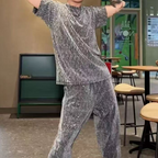 💖2025 brandneues Design✨Herren-Zweiteiler mit Kurzarmshirt und weiter Hose🩳