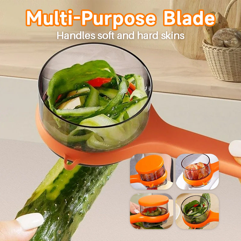 2-in-1-Schäler mit Aufbewahrungsbox