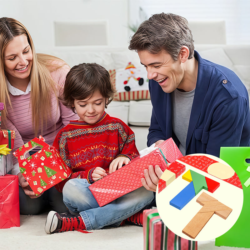 Holz-Puzzle-Spielzeug in T-Form für pädagogische Zwecke