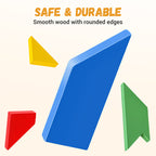 Holz-Puzzle-Spielzeug in T-Form für pädagogische Zwecke