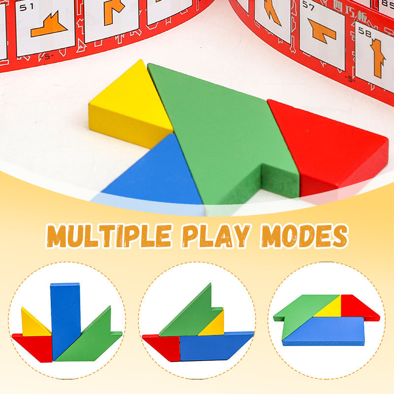 Holz-Puzzle-Spielzeug in T-Form für pädagogische Zwecke