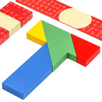 Holz-Puzzle-Spielzeug in T-Form für pädagogische Zwecke