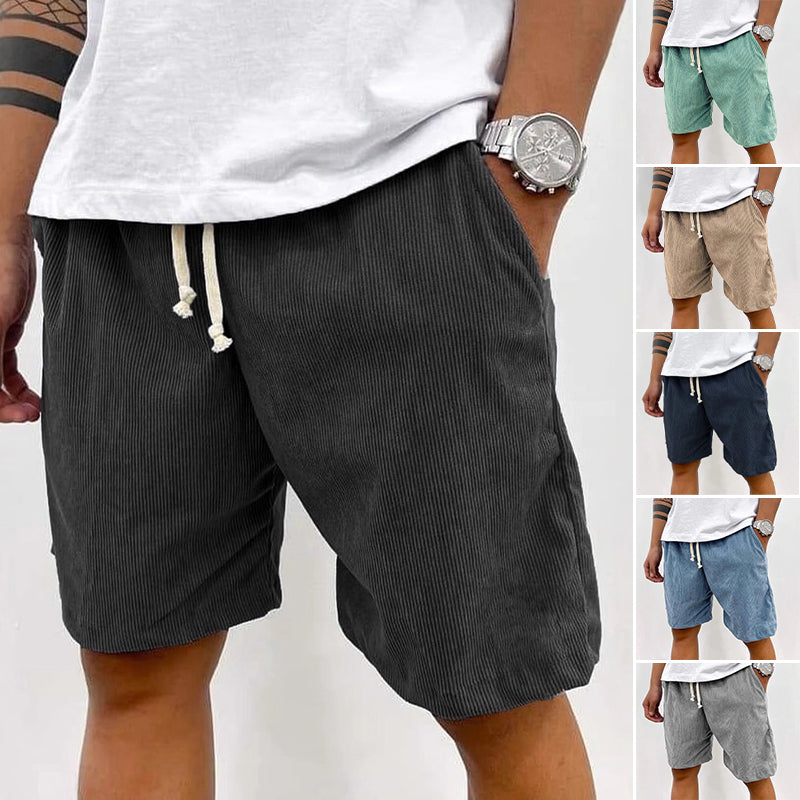 Herren lässige, lockere Shorts mit Kordelzug
