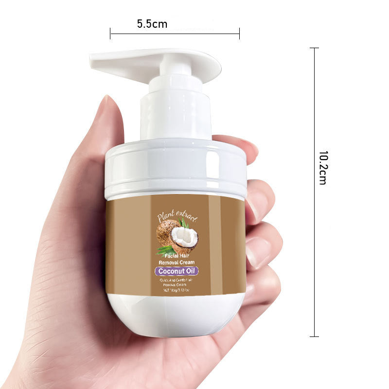 🥥🌿 Gesichts-Enthaarungscreme mit Kokosöl – Sanft & effektiv ✨🧴 Für eine seidig glatte Haut ohne Reizungen. Ideal für empfindliche Haut & schnelle, gezielte Haarentfernung zwischendurch. 50% Neujahrsrabatt – jetzt sichern!