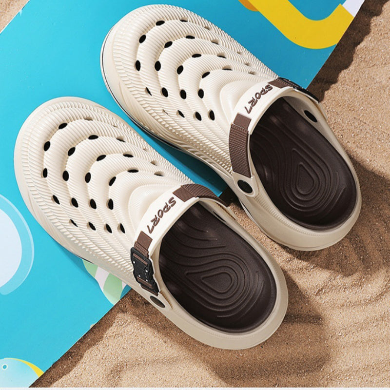 📢📢50% RABATT! ⏰Herren Clogs für Sommer – Komfortable Sandalen mit Rutschfestem, Dickem Boden, Ideal für Outdoor🌞🏖️