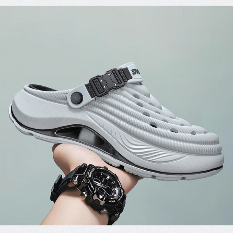 📢📢50% RABATT! ⏰Herren Clogs für Sommer – Komfortable Sandalen mit Rutschfestem, Dickem Boden, Ideal für Outdoor🌞🏖️