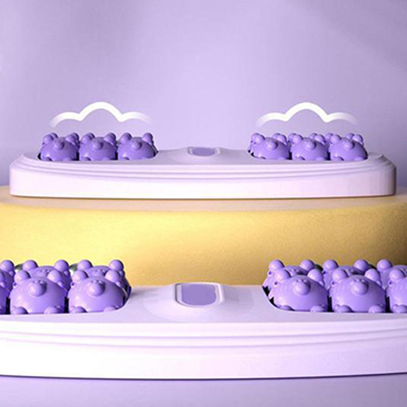 💜Der bequemste Blutkreislauf-Förderer💜Tragbare Doppelfußmassagewalze