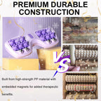 💜Der bequemste Blutkreislauf-Förderer💜Tragbare Doppelfußmassagewalze