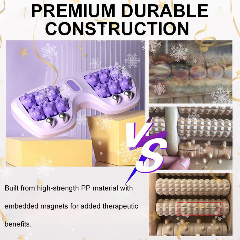 💜Der bequemste Blutkreislauf-Förderer💜Tragbare Doppelfußmassagewalze