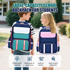 🎒 Schulrucksack mit Rückenschutz & wasserdichtem Material – Leicht (550g), reflektierend & perfekt organisiert!