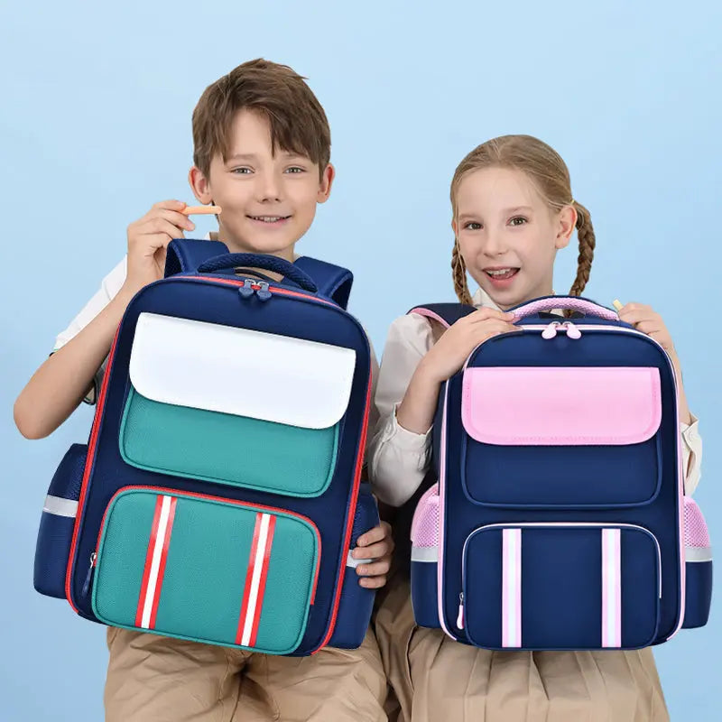 🎒 Schulrucksack mit Rückenschutz & wasserdichtem Material – Leicht (550g), reflektierend & perfekt organisiert!