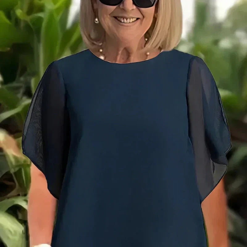 👚🌸 50% RABATT! Asymmetrisches Oberteil & Weite-Hose im Set – luftig, elegant & perfekt für den Frühling 🌿✨