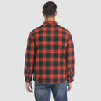 Herren Flanell Hemd Jacke lange Ärmel gesteppt gefüttert Plaid Mantel Button Down dicke Outwear für Winter