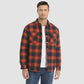 Herren Flanell Hemd Jacke lange Ärmel gesteppt gefüttert Plaid Mantel Button Down dicke Outwear für Winter