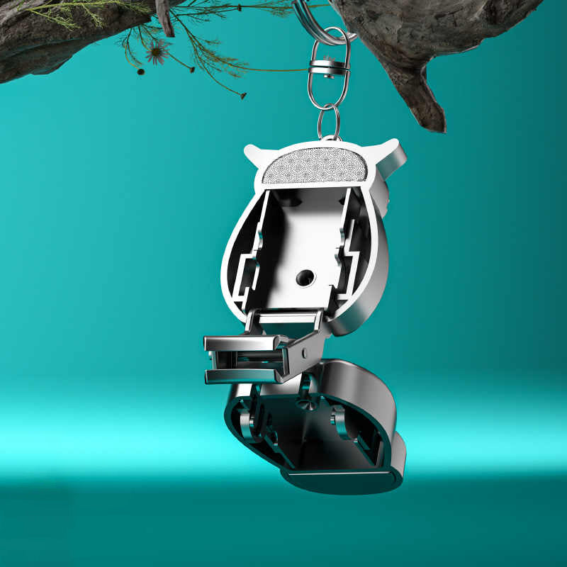 Kleine klappbare Edelstahl-Eulenklammer