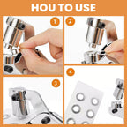 Robuste Handlochzange mit Ösen