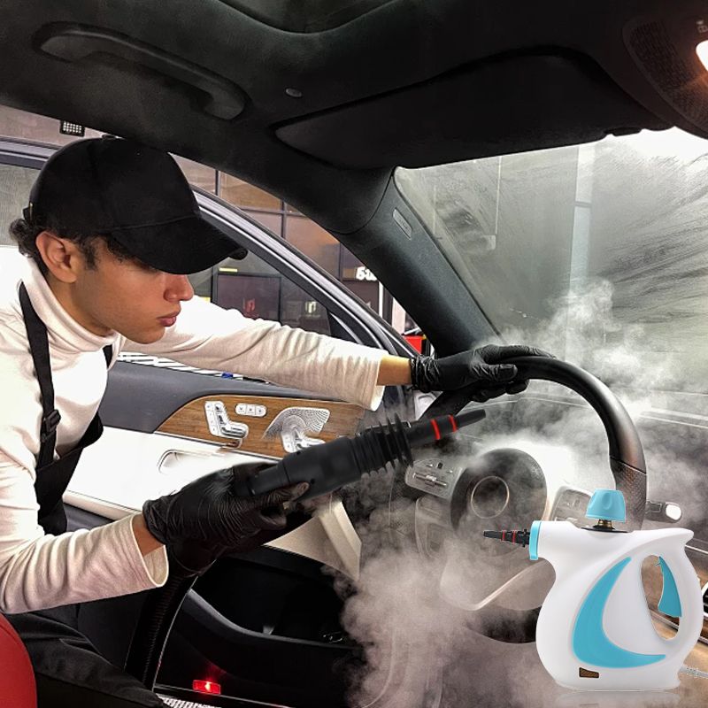 ✨🌟Der All-in-One Dampfreiniger🌈🌈Spürt hartnäckiges Fett & Bakterien aus Küche, Bad & Auto in 15 Sek. weg💫Kontinuierlich 20 Min. chemiefrei reinigen. Leicht & effizient.