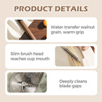 🌐🌐360° Mixer-Reiniger mit gebogenem Kopf🪒🪒Spülbürste für schmale Spalte & Kanten