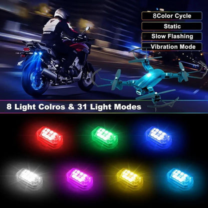 🚗 BLITZANGEBOT: 50 % RABATT! 💡 Kabellose LED-Lampen mit 8 Farben – 90 mAh – wasserdicht & mit Fernbedienung für Auto, Drohne & Camping 🎮