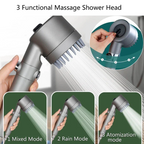 💧🚿 4-in-1-Massageduschkopf mit Filter & Hochdrucktaste – 3 Modi, wassersparend, einfache Montage ✨🔧 – Perfekte Enspannung für zu Hause