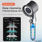 💧🚿 4-in-1-Massageduschkopf mit Filter & Hochdrucktaste – 3 Modi, wassersparend, einfache Montage ✨🔧 – Perfekte Enspannung für zu Hause