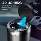 🚂🚂Sicherheits-Aschenbecher fürs Auto🚬🚬Flammhemmend mit LED-Licht und Löschschale