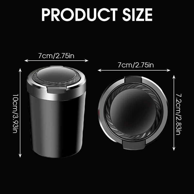 🚂🚂Sicherheits-Aschenbecher fürs Auto🚬🚬Flammhemmend mit LED-Licht und Löschschale