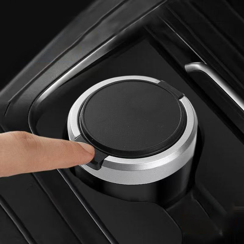 🚂🚂Sicherheits-Aschenbecher fürs Auto🚬🚬Flammhemmend mit LED-Licht und Löschschale