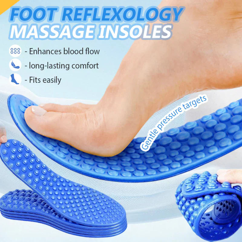🦶✨ Weichsohlige Fußreflexzonen-Einlegesohle für den ganzen Fuß – für massierende Entspannung bei jedem Schritt. Optimal bei müden Füßen, für den Alltag oder lange Spaziergänge. 👣💆‍♂️