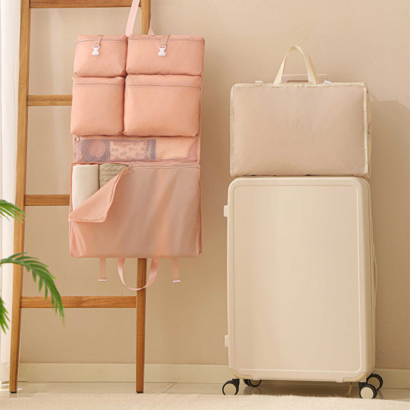 🎒🧳 Multifunktionaler Reiseorganizer mit 8 Fächern 🔥💼 perfekt für Kleidung, Elektronik & Toilettenartikel – hält Koffer ordentlich, platzsparend & stylisch für Kurztrips