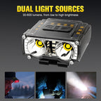 🎣💡 Ultimative Angel-Kopflampe – Dual-LEDs & rotes Nachtlicht Handfreie, wasserfeste Beleuchtung mit Powerbank-Ladekoffer für Nachtangeln und Camping!