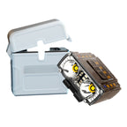 🎣💡 Ultimative Angel-Kopflampe – Dual-LEDs & rotes Nachtlicht Handfreie, wasserfeste Beleuchtung mit Powerbank-Ladekoffer für Nachtangeln und Camping!