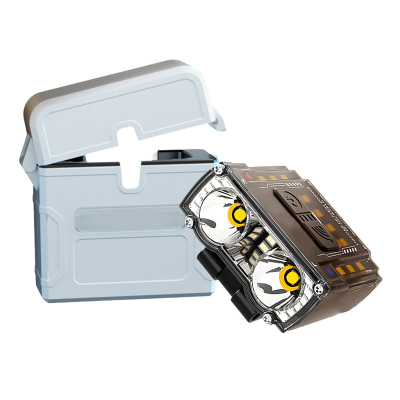 🎣💡 Ultimative Angel-Kopflampe – Dual-LEDs & rotes Nachtlicht Handfreie, wasserfeste Beleuchtung mit Powerbank-Ladekoffer für Nachtangeln und Camping!