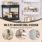 🏡🏡90° Eckregal mit mehreren Ebenen - 60 % Rabatt für begrenzte Zeit📥📥Platzsparend & stabil für Bad, Küche, Flur