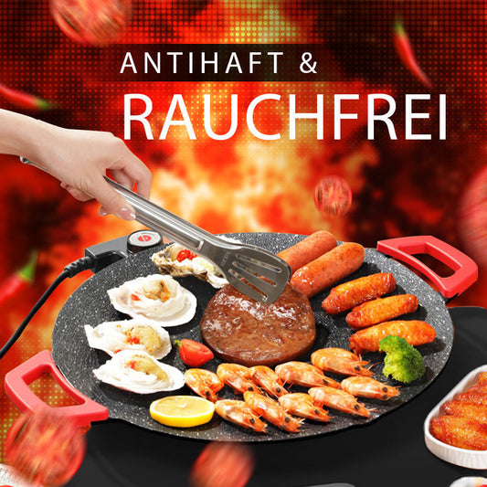 🥘🥘Unverzichtbar für zu Hause - 50% Rabatt🍲🍲Elektrische rauchfreie Grillpfanne mit Antihaftbeschichtung
