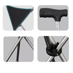 🔥💥 Bestseller: 2-in-1 Gehstock mit Klappstuhl 🪑✨ – Ideal für Ausflüge & Warteschlangen – stabil, leicht & sekundenschnell einsatzbereit!