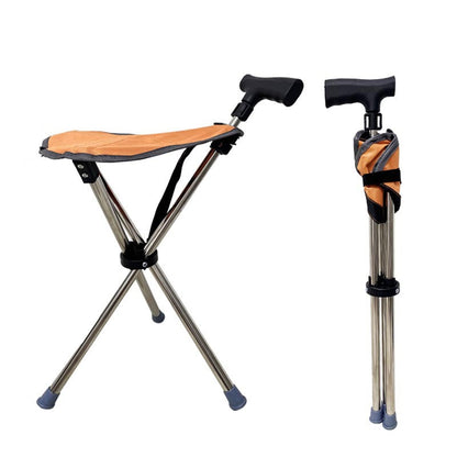 🔥💥 Bestseller: 2-in-1 Gehstock mit Klappstuhl 🪑✨ – Ideal für Ausflüge & Warteschlangen – stabil, leicht & sekundenschnell einsatzbereit!