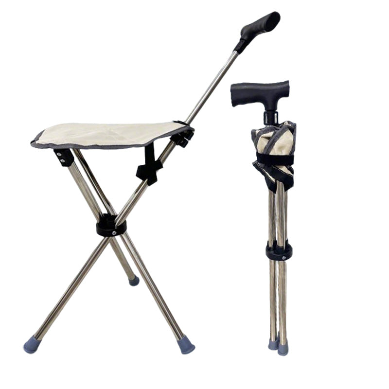 🔥💥 Bestseller: 2-in-1 Gehstock mit Klappstuhl 🪑✨ – Ideal für Ausflüge & Warteschlangen – stabil, leicht & sekundenschnell einsatzbereit!