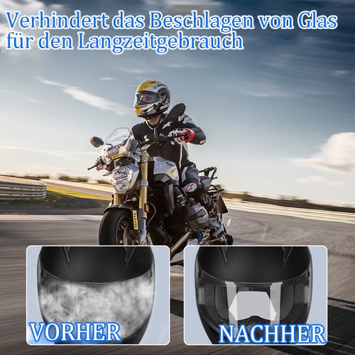 🏍️🏍️ Zwei kaufen, eins gratis dazu! ✨✨ Mikromolekulares Anti-Beschlag-Spray – verhindert sofort das Beschlagen und Vereisen von Fenstern, schonend zu allen Glasoberflächen, lang anhaltender Schutz. 🌫️🧽