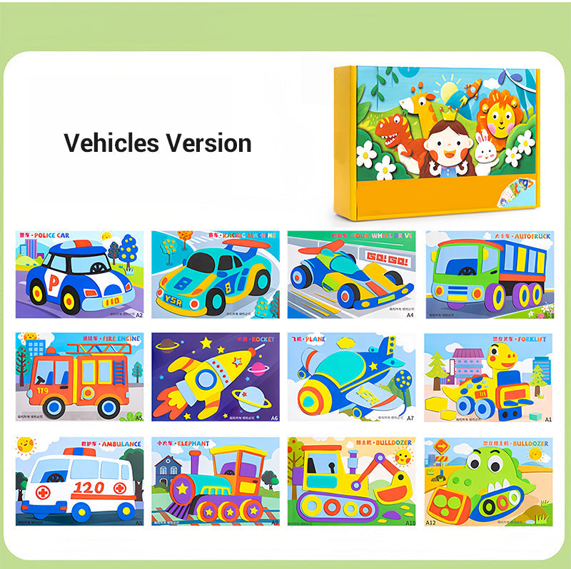 ⏳⏳Begrenzte Zeit 50% Rabatt💥💥Kinder DIY 3D EVA Sticker Bastelset