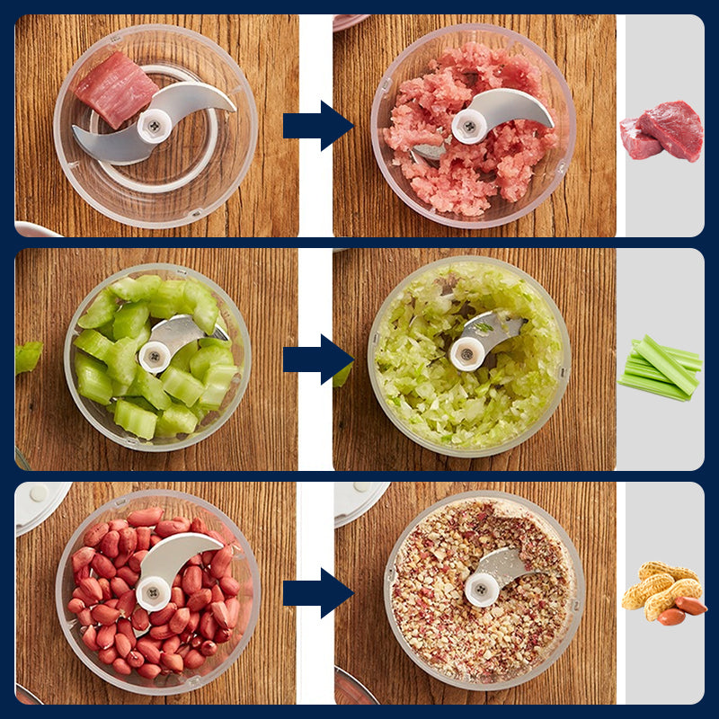 ⚡️🌿 Kraftvoller Großvolumen-Elektrohacker – Schnell, gründlich, vielseitig! Perfekt für gesunde Ernährung & nachhaltige Küche. 💪🥦