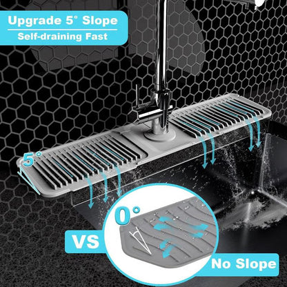 ☔️🚰 Schnelltrocknende Wasserhahnmatte ☔️🚰 für Küche & Bad | Schützt Arbeitsplatten vor Wasser & Flecken