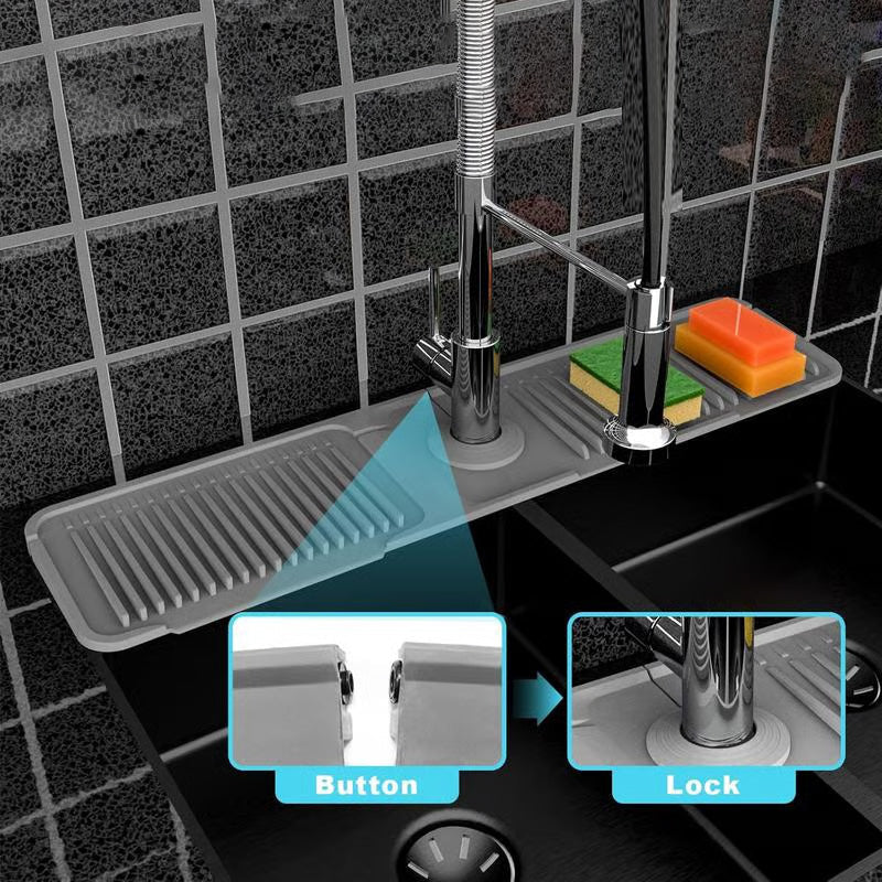 ☔️🚰 Schnelltrocknende Wasserhahnmatte ☔️🚰 für Küche & Bad | Schützt Arbeitsplatten vor Wasser & Flecken