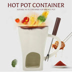 🧆🍫 Keramischer Schokoladenfondue-Becher – Genuss pur, langlebig & nachhaltig ✨ Ideal für gemütliche Abende 🍓 Praktisch & einfach zu reinigen.