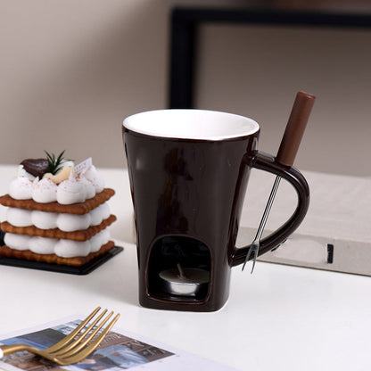 🧆🍫 Keramischer Schokoladenfondue-Becher – Genuss pur, langlebig & nachhaltig ✨ Ideal für gemütliche Abende 🍓 Praktisch & einfach zu reinigen.